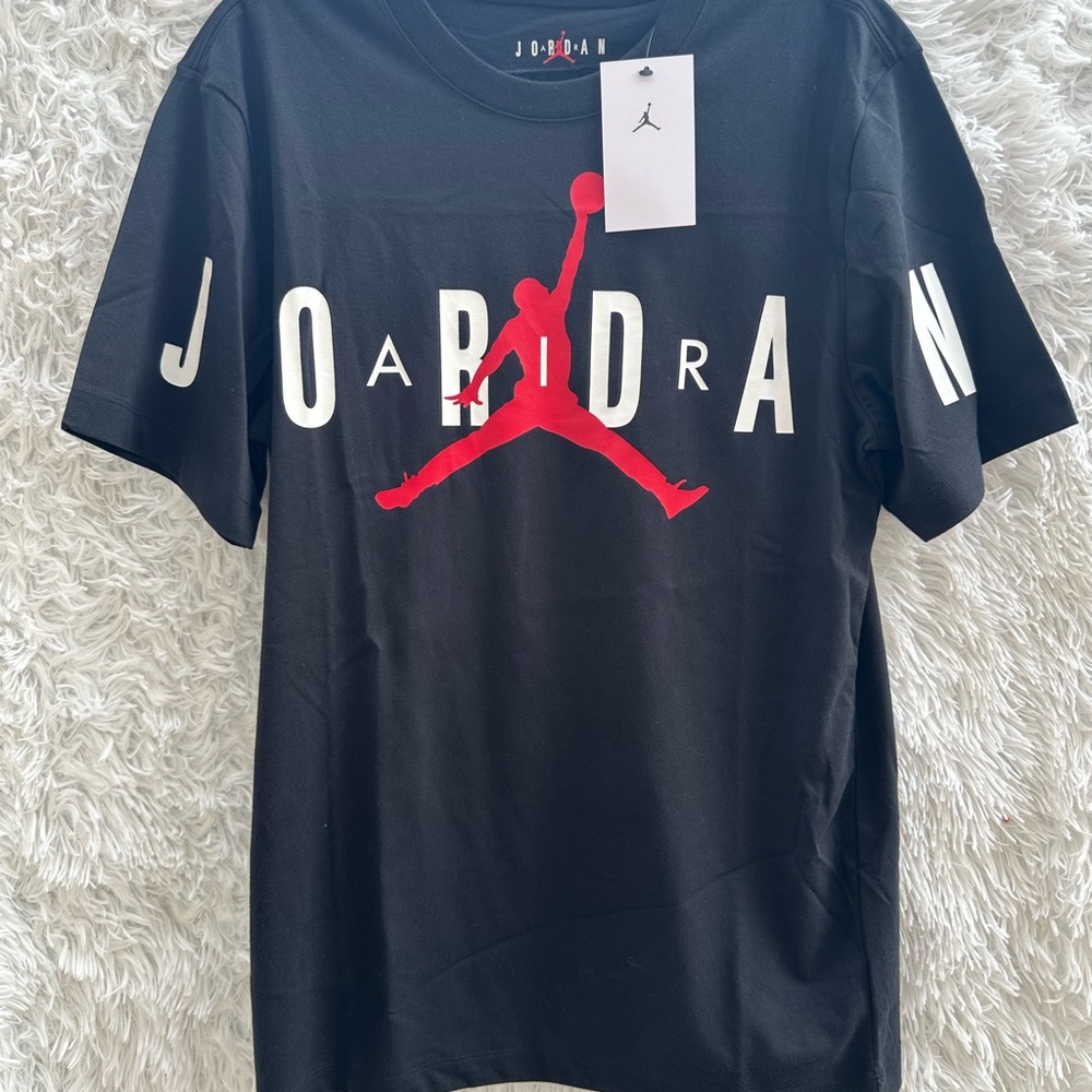 Jordan Black and Red Men's T-Shirt New